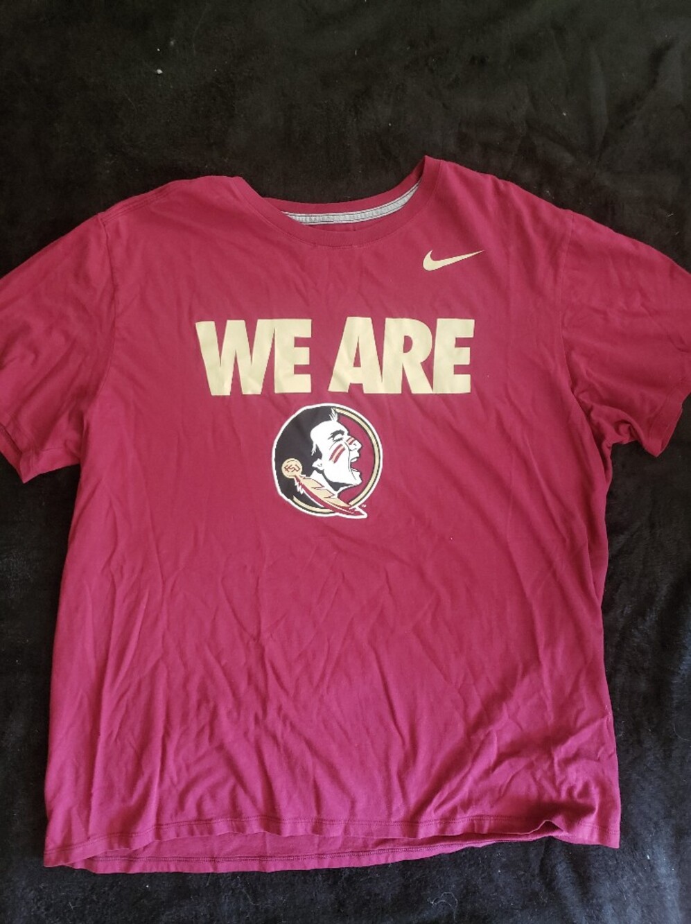 Nike 'We Are' Seminoles Red Athletic Cut Graphic Tee XL